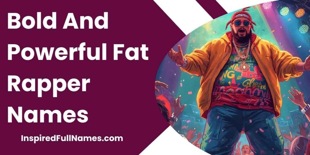 Bold And Powerful Fat Rapper Names