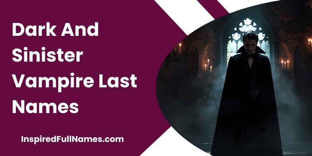 Dark And Sinister Vampire Last Names