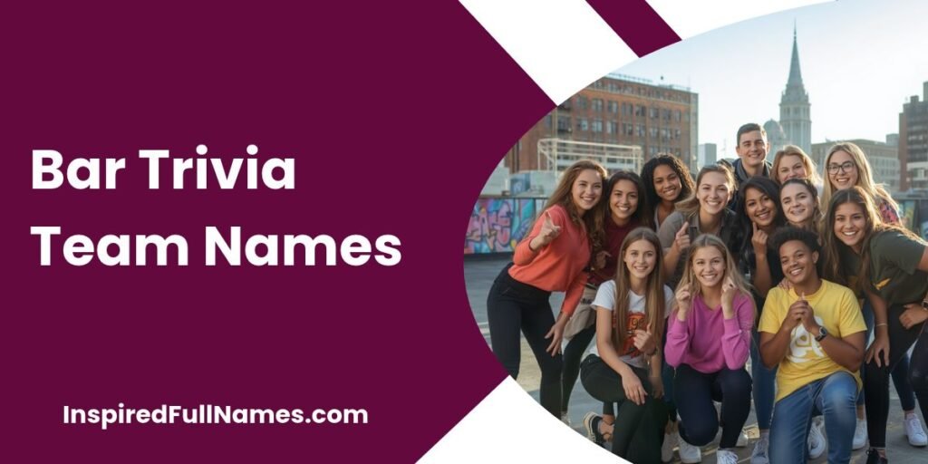 Bar Trivia Team Names