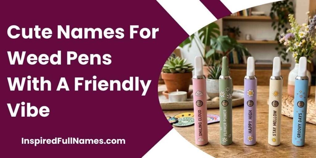 Cute Names For Weed Pens With A Friendly Vibe